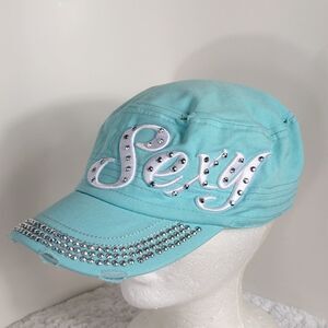 Premium "Sexy" Studded Distressed Woman's Cap